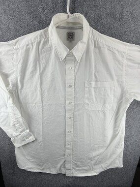 Cinch Large All Cotton Button-Down White Pocket Cowboy Solid Casual Shirt Mens